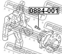 Spare Parts and Consumables - Шпилька колёсная Subaru Impreza G11 00-07 FEBEST 0884001