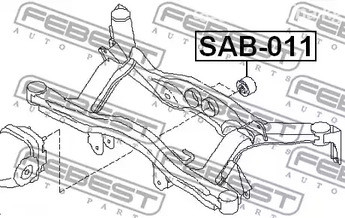 Spare Parts and Consumables - Сайлентблок редуктора Subaru Legacy B12 99-03 FEBEST SAB011