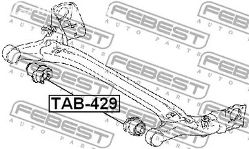 Запчасти и расходники - С/блок задней балки Febest TAB429