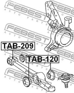 Spare Parts and Consumables - Сайлентблок нижнего переднего рычагаToyota Camry/Vista SV30/CV30/VZV30 90-9