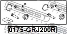 Запчасти и расходники - Ремкомплект суппорта тормозного заднего Toyota Land Cruiser 200 07> FEBEST