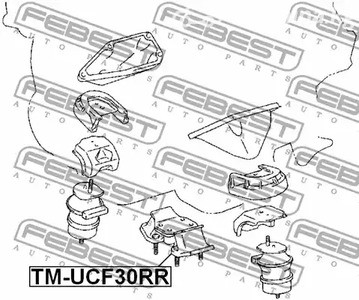 Запчасти и расходники - Подушка двигателя гидравлическая Lexus LS 430 00-06 FEBEST TMUCF30RR