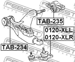 Запчасти и расходники - Опора шаровая нижняя левая Lexus IS 2.5/2.2D 05> FEBEST 0120XLL