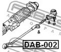 Запчасти и расходники - Сайлентблок рулевой тяги Opel Kadett E 84-91 FEBEST DAB002