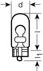 Spare Parts and Consumables - 2825-02B Лампа накаливания W5W 5W 12V W2.1x9.5d ORIGINAL LI Osram 282502B