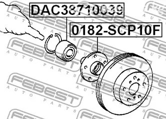 Запчасти и расходники - Подшипник ступичный передний (38x71x39) toyota yaris ncp1#/nlp10/scp10 1999