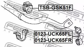 Spare Parts and Consumables - Febest_tsb-gsk51f втулка переднего стабилизатора febest tsbgsk51f