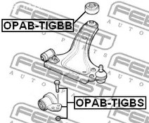 Spare Parts and Consumables - Сайлентблок рычага пер. Opel Corsa/Meriva all 01> FEBEST OPABTIGBS