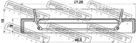 Запчасти и расходники - Сальник привода42X60X9X15 Lexus RX350 09> FEBEST 95HBY42650915C