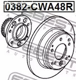Запчасти и расходники - К-кт подшипника ступицы задней Honda Accord Tourer 2.0-2.4i 03> FEBEST 0382