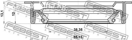 Spare Parts and Consumables - Сальник привода Ford Focus 98> FEBEST 95LDS40551213C