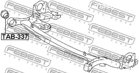 Запчасти и расходники - С/блок задней балки Febest TAB337
