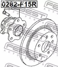 Spare Parts and Consumables - Ступица зад Febest 0282F15R