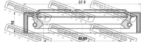 Запчасти и расходники - Сальник хвостовика 42x66x10 Nissan Pathfinder/Terrano 96> FEBEST 95IAS42661