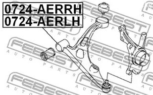 Spare Parts and Consumables - Рычаг левыйSuzuki Liana 01-07 FEBEST 0724AERLH