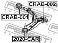 Spare Parts and Consumables - С/б рычага пер. Chrysler Voyager 84-99 FEBEST CRAB002