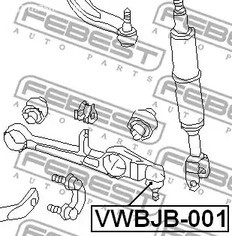 Spare Parts and Consumables - Пыльник шаровой опоры Mazda 323 BA 94-98 FEBEST VWBJB001