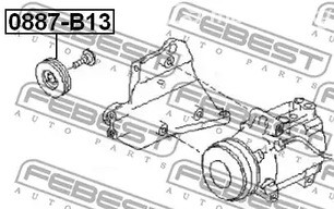 Spare Parts and Consumables - Ролик натяжной ремня НО Subaru Forester/Impreza 2.0 98> FEBEST 0887B13