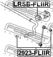 Spare Parts and Consumables - Втулка стабилизатора заднего D20.5 Land Rover Range Rover 11> FEBEST LRSBFL