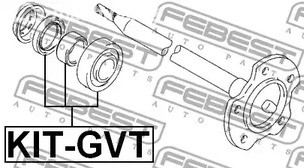 Spare Parts and Consumables - К-кт подшипник ступ. зад. Suzuki Grand Vitara 98> FEBEST KITGVT