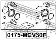 Авто тетиктер жана сарптоолору - Р/к суппорта переднего Febest 0175MCV30F