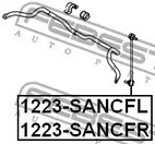 Spare Parts and Consumables - Рычаг стабилизатора переднего LH Febest 1223SANCFL