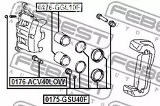 Spare Parts and Consumables - Р/к суппорта тормозного переднего Toyota Highlander, Lexus RX350/RX450H FEB