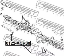 Авто тетиктер жана сарптоолору - Тяга рулевая Toyota Previa ACR3# 00> FEBEST 0122ACR30