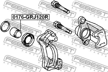 Запчасти и расходники - FEBEST_0176-GRJ120R Поршень суппорта заднего FEBEST 0176GRJ120R