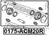 Spare Parts and Consumables - Р/к суппорта заднего Febest 0175ACM20R