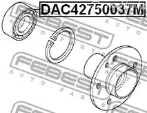 Spare Parts and Consumables - Подшипник ступицы задней BMW 1 F20 10-15 FEBEST DAC42750037M