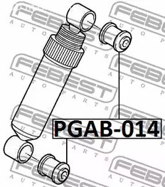 Авто тетиктер жана сарптоолору - Сайлентблок амортизатора Peugeot 405 all 87-96 FEBEST PGAB014