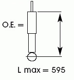 Spare Parts and Consumables - Амортизатор задний газовый Toyota RAV 4 R16 96-00 L=595 3 doors KYB 343313