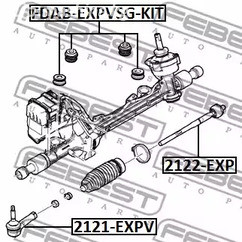 Spare Parts and Consumables - Наконечник рулевой Ford Explorer 11> FEBEST 2121EXPV