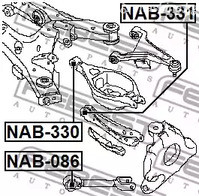 Запчасти и расходники - Сайлентблок задней подвескинижнего поперечного рычага Infiniti FEBEST NAB33