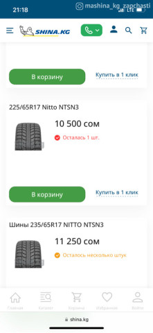 Дөңгөлөктөр - Шины Nitto🇯🇵 225-65-17