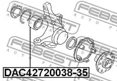 Spare Parts and Consumables - Подшипник ступ.перед. Subaru Legacy 93-98 FEBEST DAC4272003835