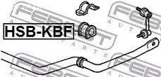 Spare Parts and Consumables - Втулка стабил-ра перед Febest HSBKBF