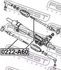 Spare Parts and Consumables - Тяга рулевая Nissan Armada TA60 03> FEBEST 0222A60