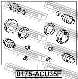 Spare Parts and Consumables - Ремкомплект суппорта FEBEST 0175ACU35F