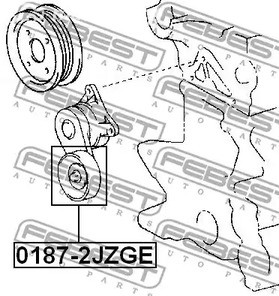 Spare Parts and Consumables - Ролик натяжителя общего ремня Febest 01872JZGE