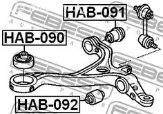 Авто тетиктер жана сарптоолору - Сайлентблок рычага пер. Honda Accord 2.0-2.4/2.2CTDi 03> FEBEST HAB091