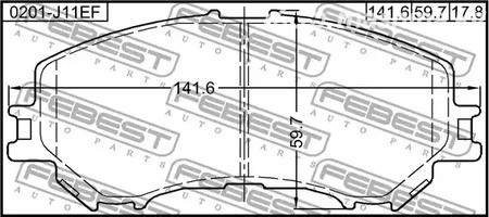 Spare Parts and Consumables - Колодки дисковые перед. с антискрип. пл. Nissan Qashqai/X-Trail 1.6/2.0/1.6