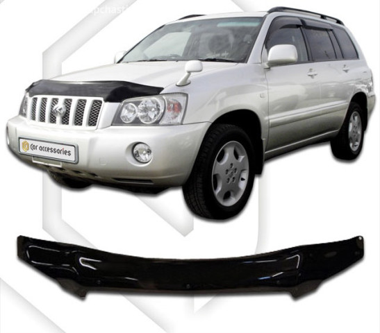 Accessories and multimedia - Дефлектор капота Toyota Highlander (Classic черный)