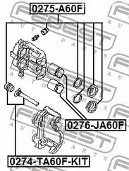 Spare Parts and Consumables - Поршень суппорта Cadillac Escalade 99> FEBEST 0276JA60F