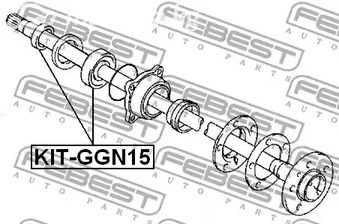 Spare Parts and Consumables - Подшипник задней полуоси к-кт40X90X23X28 Toyota Fortuner GGN50 05-12 FEBES