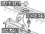 Запчасти и расходники - Сайлентблок задний переднего рычага Subaru Legacy B14 09-14 FEBEST SABB14B