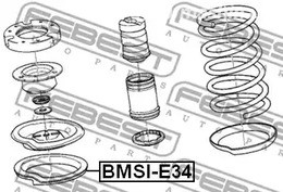 Авто тетиктер жана сарптоолору - Проставка пружины верхняя BMW E34 87-96 FEBEST BMSIE34