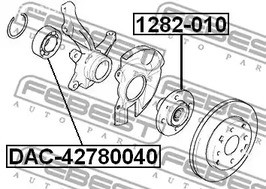 Spare Parts and Consumables - Подшипник ступицы передней Hyundai Elantra 06>/i30/KIA Ceed 06> FEBEST DAC4