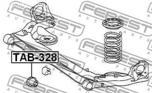 Spare Parts and Consumables - С/блок задней балки Febest TAB328